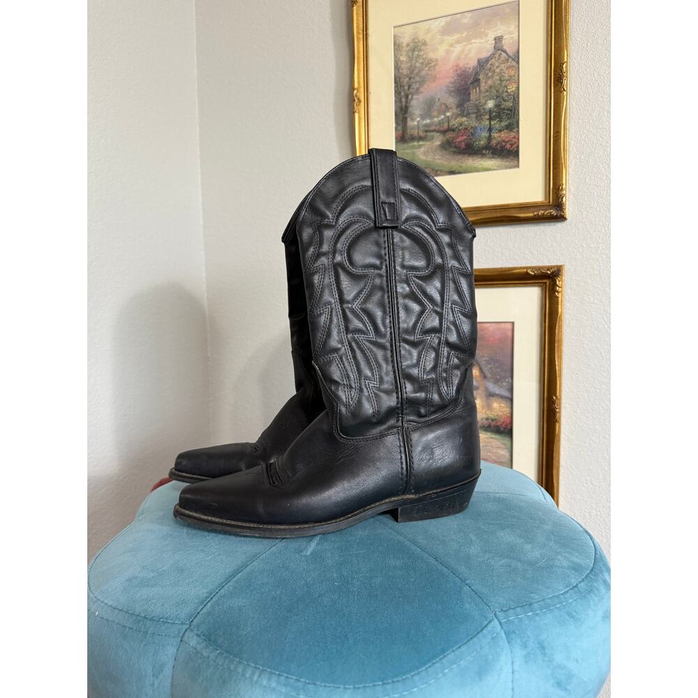 Vintage Capezio Black Western Cowboy Boots